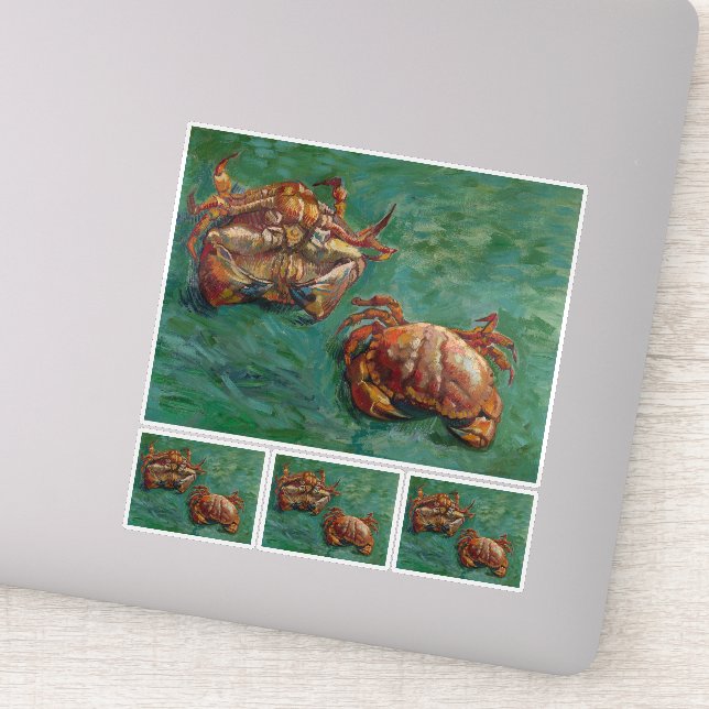Pegatina Vincent Van Gogh, Dos Cangrejos (Detalle)