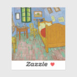 Pegatina Vincent Van Gogh. Habitación. Vintage impresionist<br><div class="desc">Vincent Van Gogh pegatina "The Bedroom".</div>