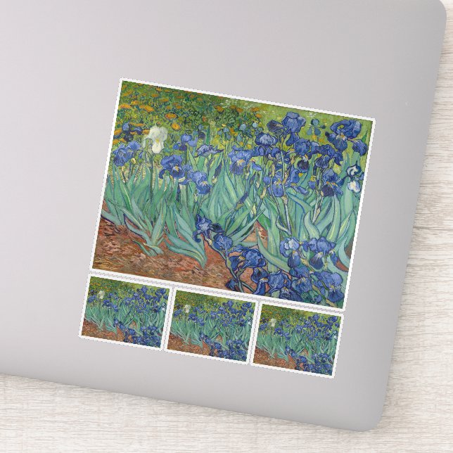 Pegatina Vincent Van Gogh, Irises, Les Iris (Detalle)
