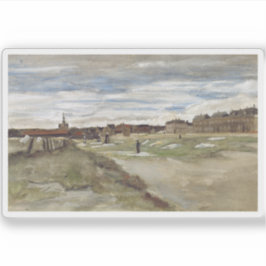 Pegatina Vincent van Gogh - Mujer de Scheveningen