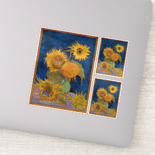 Pegatina Vincent Van Gogh - Sunflowers, 2ª versión