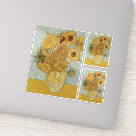 Pegatina Vincent Van Gogh - Sunflowers, 3ª versión