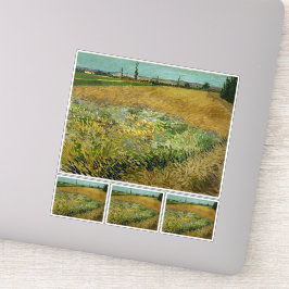 Pegatina Vincent Van Gogh, Wheatfield, Korenveld