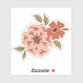 Pegatina Viney Floral Green Vines Motif