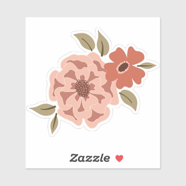 Pegatina Viney Floral Green Vines Motif (Hoja)