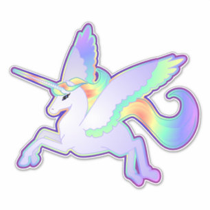 Pegatina Vinil de Rainbow Alicorn