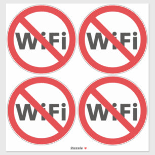 Pegatina vinílico anti-Wi-Fi