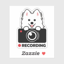 Pegatina vinílico de aviso de la cámara de inyecci