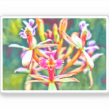 Pegatina vinílico de flores peruanas