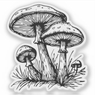 Pegatina vinílico de hongos