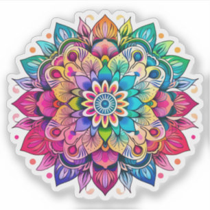 Pegatina vinílico Rainbow Mandala