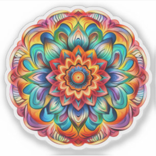 Pegatina vinílico Rainbow Mandala