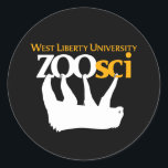 Pegatina vinílico WLU Zoo Science 3"<br><div class="desc">¿Atrapado en el zoológico de ciencia ficción? ¡Comparte tu amor por todas las cosas de Zoo Sci con estos pegatinas de ciencia zoológica de 3" de vinilo WLU!</div>