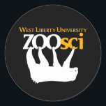 Pegatina vinílico WLU Zoo Science 3"<br><div class="desc">¿Atrapado en el zoológico de ciencia ficción? ¡Comparte tu amor por todas las cosas de Zoo Sci con estos pegatinas de ciencia zoológica de 3" de vinilo WLU!</div>