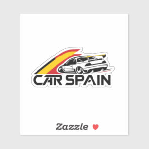 PEGATINA VINILO COCHE CAR SPAIN