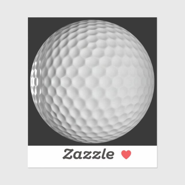 Pegatina Vinilo de Bola de Golf (Hoja)