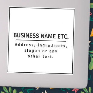 Pegatina Vinilo de corte Personalizado blanco y negro moder