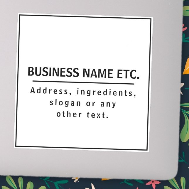 Pegatina Vinilo de corte Personalizado blanco y negro moder (Subido por el creador)