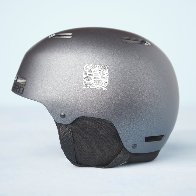 Pegatina Vinilo de geología estructural de corte personaliz (Lado del casco)