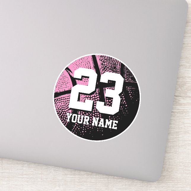 Pegatina Vinilo de número de camiseta personalizada de balo (Detalle)