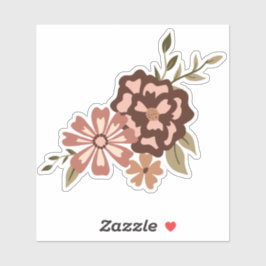 Pegatina Vinos florales naturales de encolado de melocotón