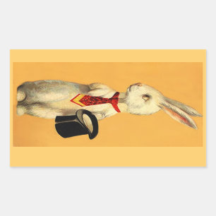 Pegatina Vintage Anthro Gorra Mágico Trick Rabbit 