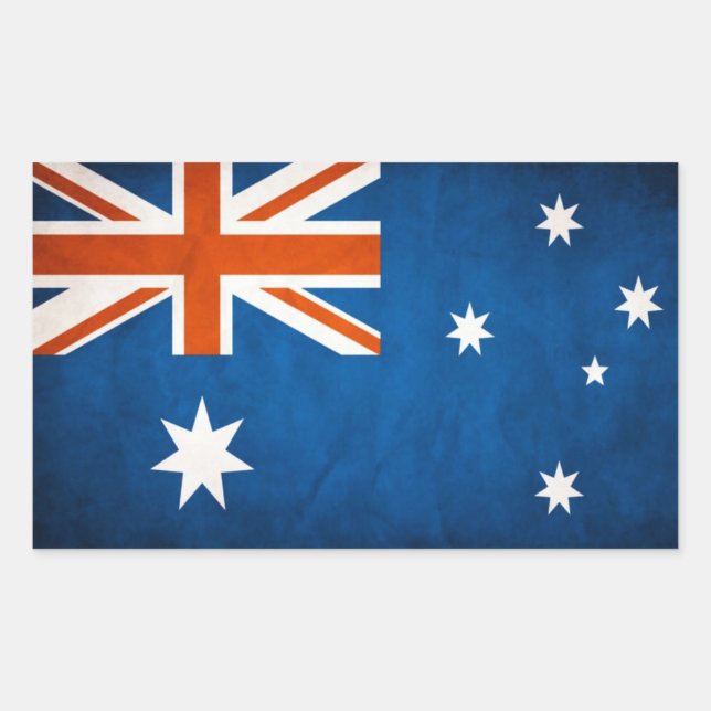 Pegatina Vintage AUSTRALIA FLAG (Anverso)