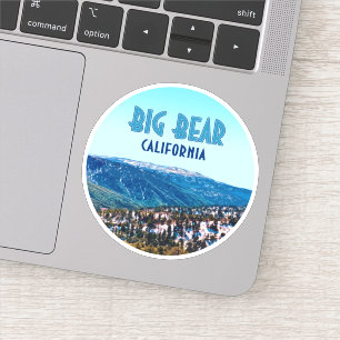 Pegatina Vintage de Big Bear California Mountains
