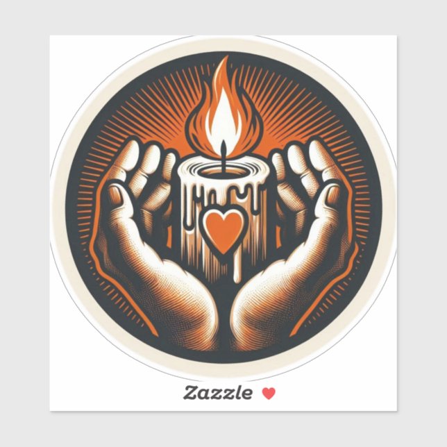 Pegatina Vintage de Halloween (Hoja)