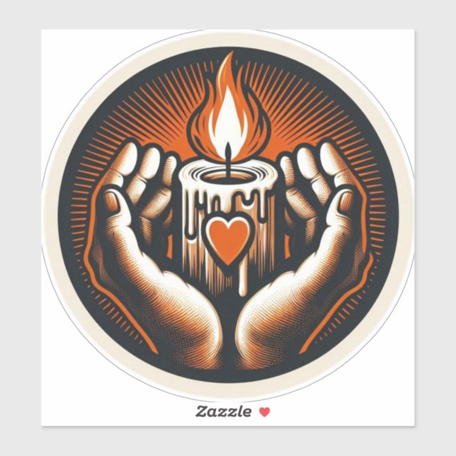 Pegatina Vintage de Halloween (Hoja)