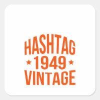 Vintage de hashtag de 1949
