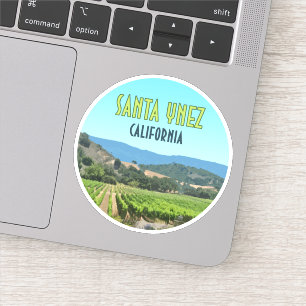Pegatina Vintage de Santa Ynez California