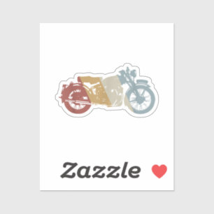 Pegatina Vintage estilo retro de motocicleta