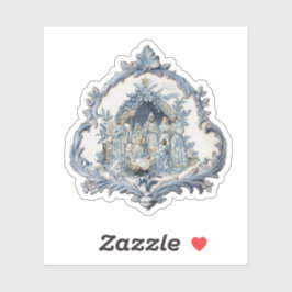 Pegatina Vintage French Toile | Chinoiserie Natividad