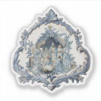 Vintage French Toile | Chinoiserie Natividad