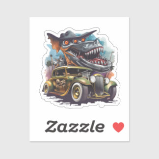 Pegatina Vintage Hot Rod Monster Adventure