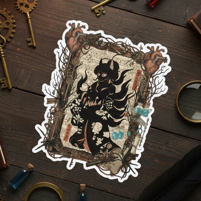 Pegatina Vintage Japanese Gothic Collage  Sticker (Subido por el creador)