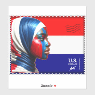 Pegatina Vintage L'Amerique - Mslm