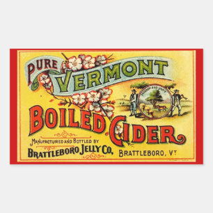 Pegatina Vintage Pure Vermont Boiled Cider Old Lab