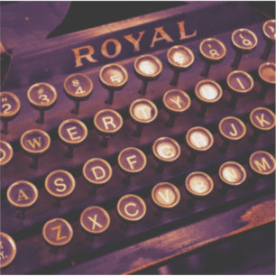 Pegatina Vintage Royal Typewriter