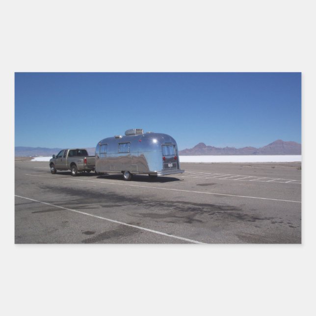 Pegatina Vintage Tin Can Bonneville Salt Flats Uta (Anverso)