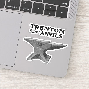 Pegatina Vintage Trenton Anvil Blacksmiting