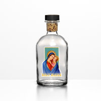 Vintage Virgin María y Jesús Contorsión de Agua Sa