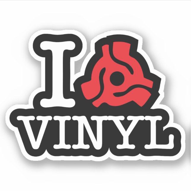 Pegatina Vinyl adaptador I 45 (Anverso)