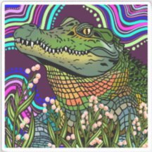 Pegatina Vinyl de Alligator