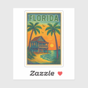 Pegatina Vinyl de Arte de Florida