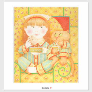 Pegatina Vinyl de Bedtime Snack de 14"