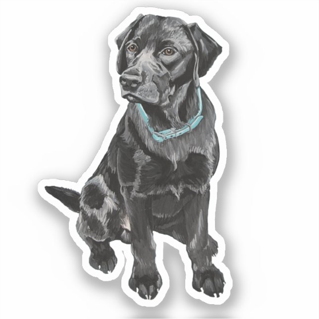 Pegatina Vinyl de Black Lab (Anverso)