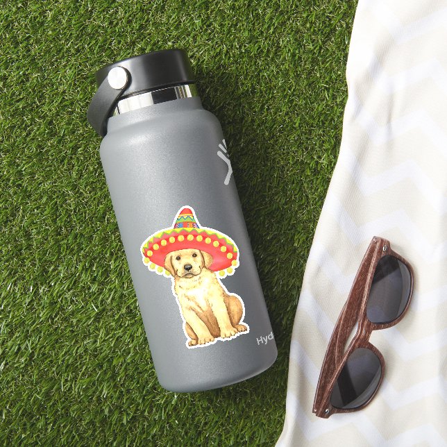 Pegatina Vinyl de Fiesta Yellow Lab (HydroFlask Insitu)