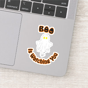 Pegatina Vinyl de Halloween   Boo Te Está Vigiland
